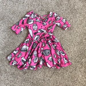 Dot dot smile bird dress